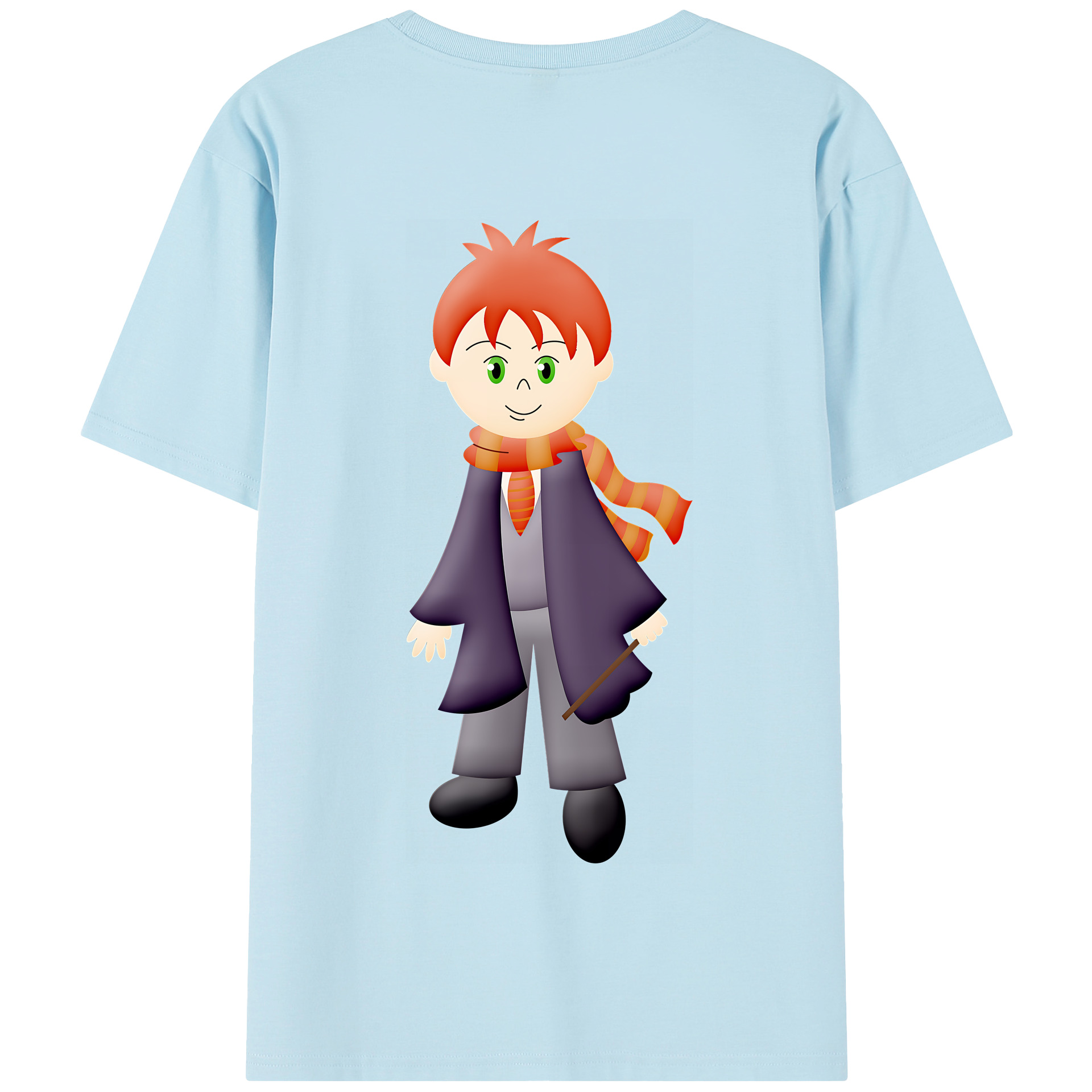 （画像用） Harry Potter ハリー・ポッターシリーズ 綿100％半袖Tシャツ（背面プリント）